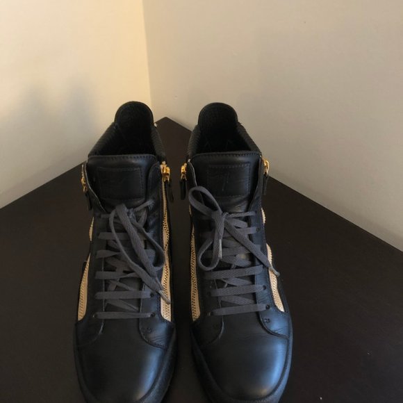 Giuseppe Zanotti Men's Kriss Leather Sneakers, Size 44 EU - Picture 3 of 7